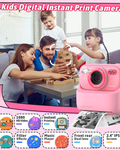 Popperworld Kids Insta-Print HD Camera
