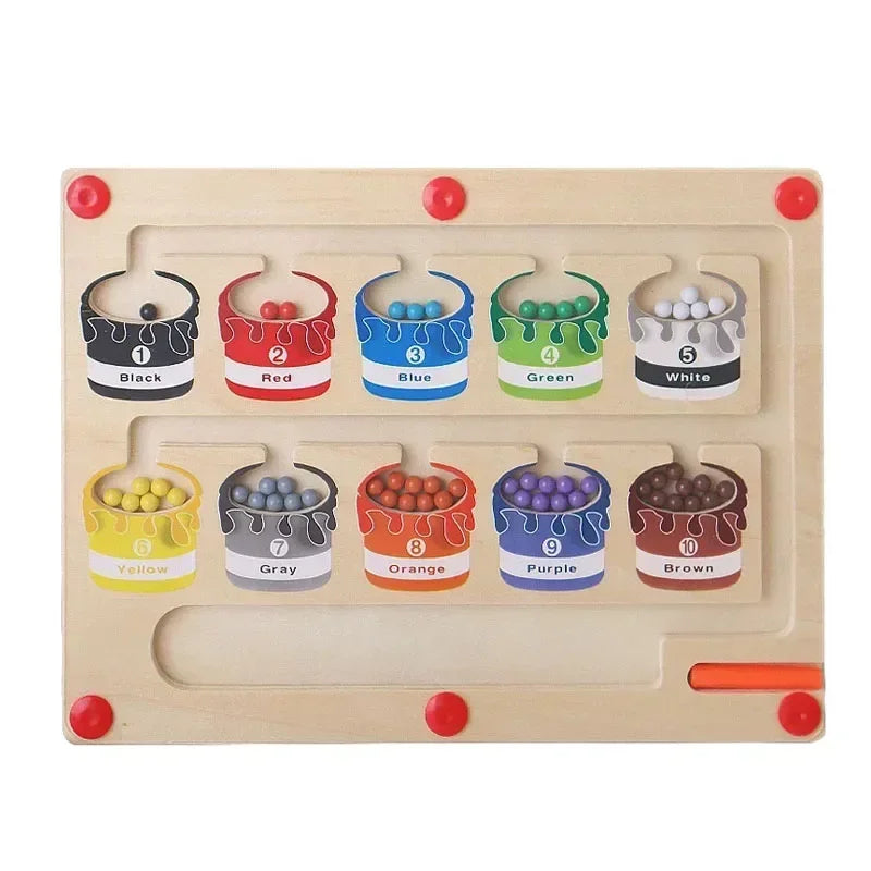 Magnetic Color Sorting Game