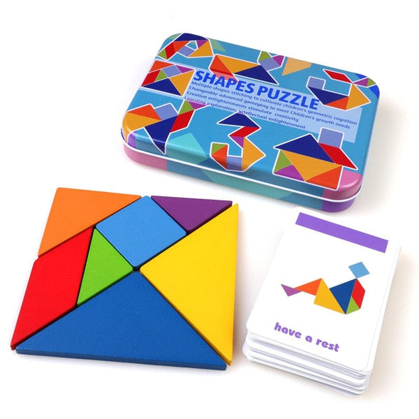 3D Wooden Puzzle (Flash Cards Included)