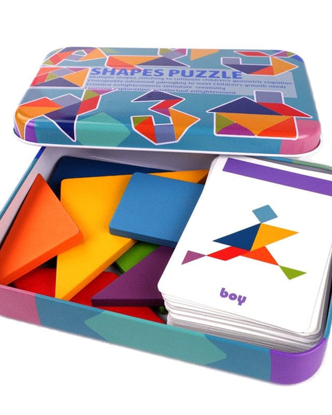 3D Wooden Puzzle (Flash Cards Included)