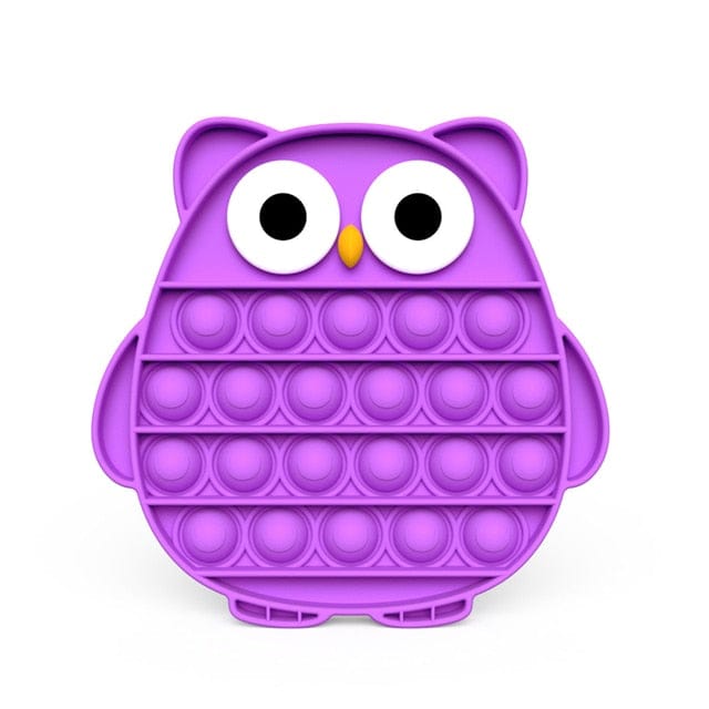 Big Eyed Owl Fidget Popper (PURPLE)